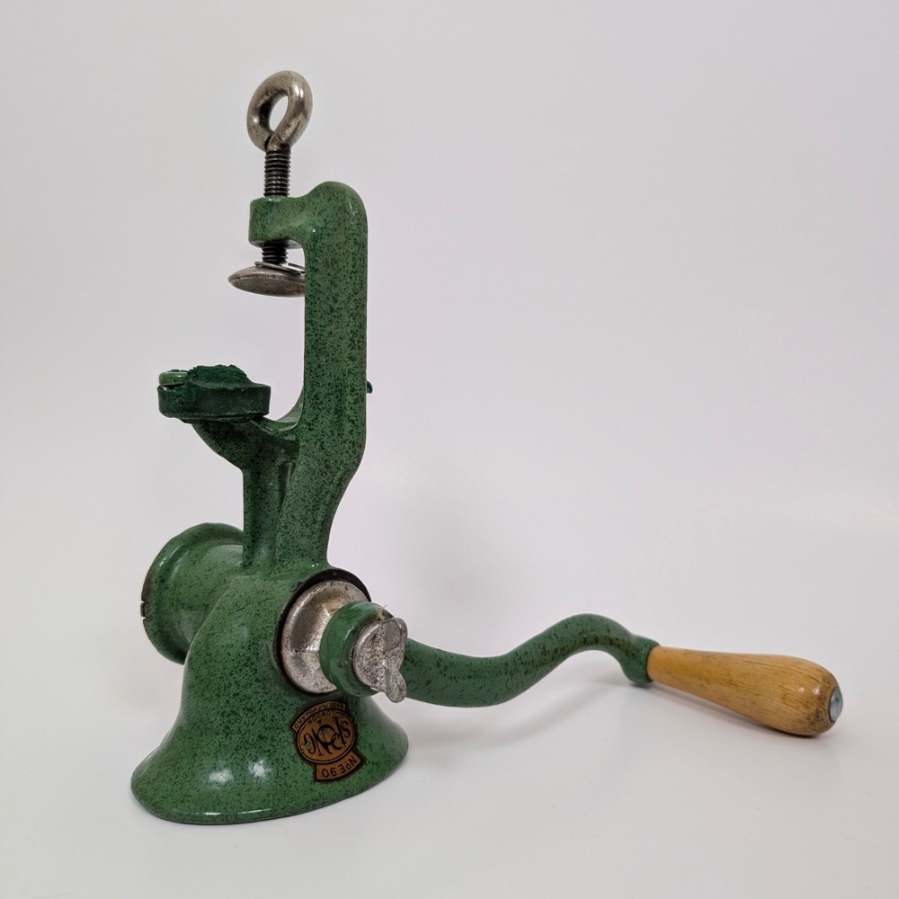 Spong Cast Iron Meat Grinder Hand Crank London England Antique - Picture 2 of 14